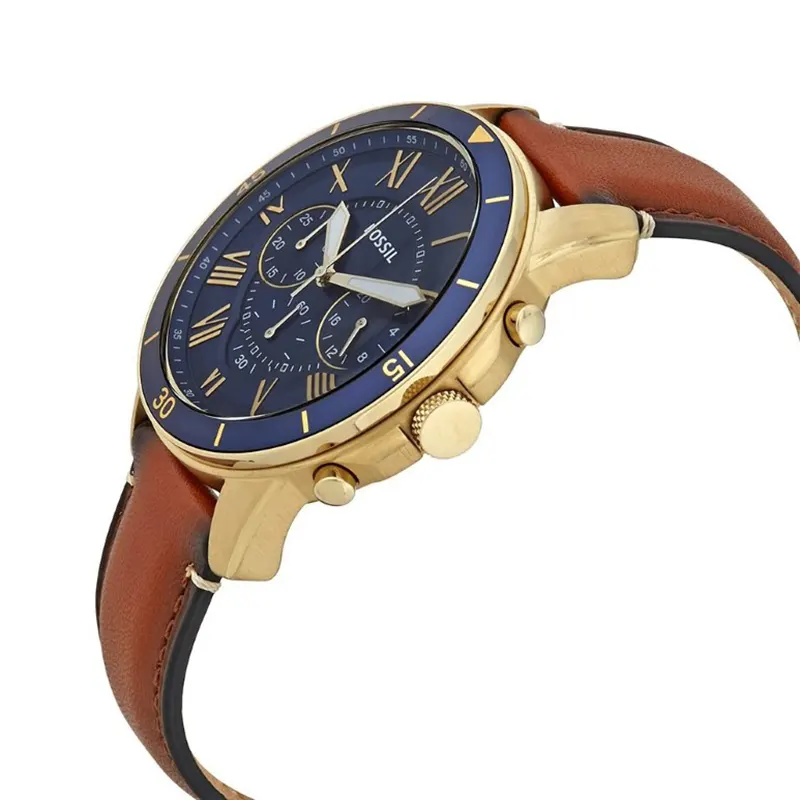 Fossil Grant Sport Chronograph Blue Dial  Men's Watch- FS5268